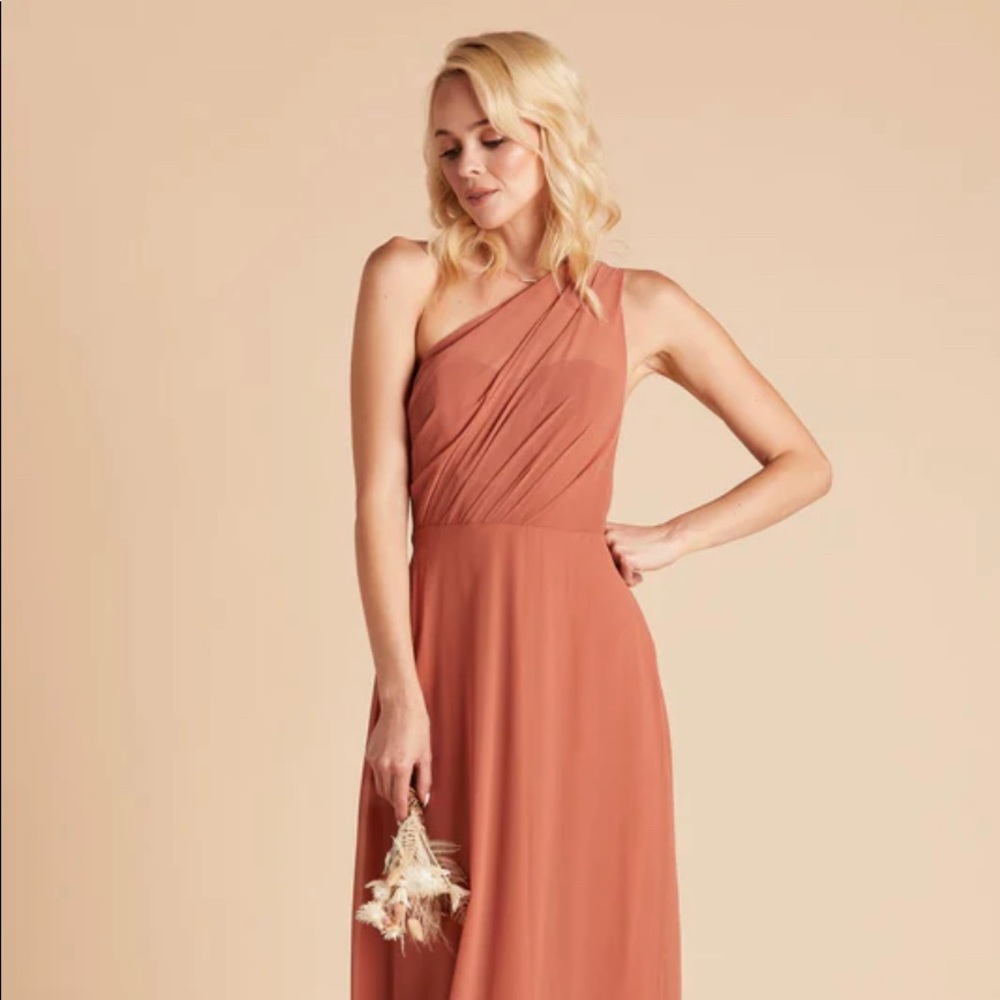 Birdy grey terracotta bridesmaid dress